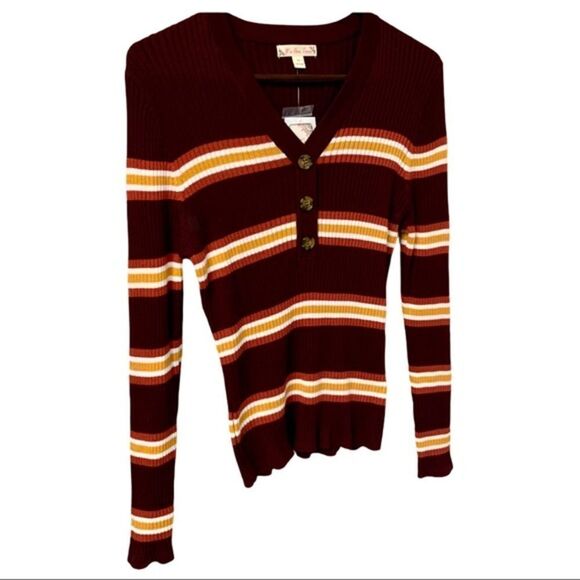 NWOT It’s my Time Women's V- Neck Sweater - Picture 3 of 6